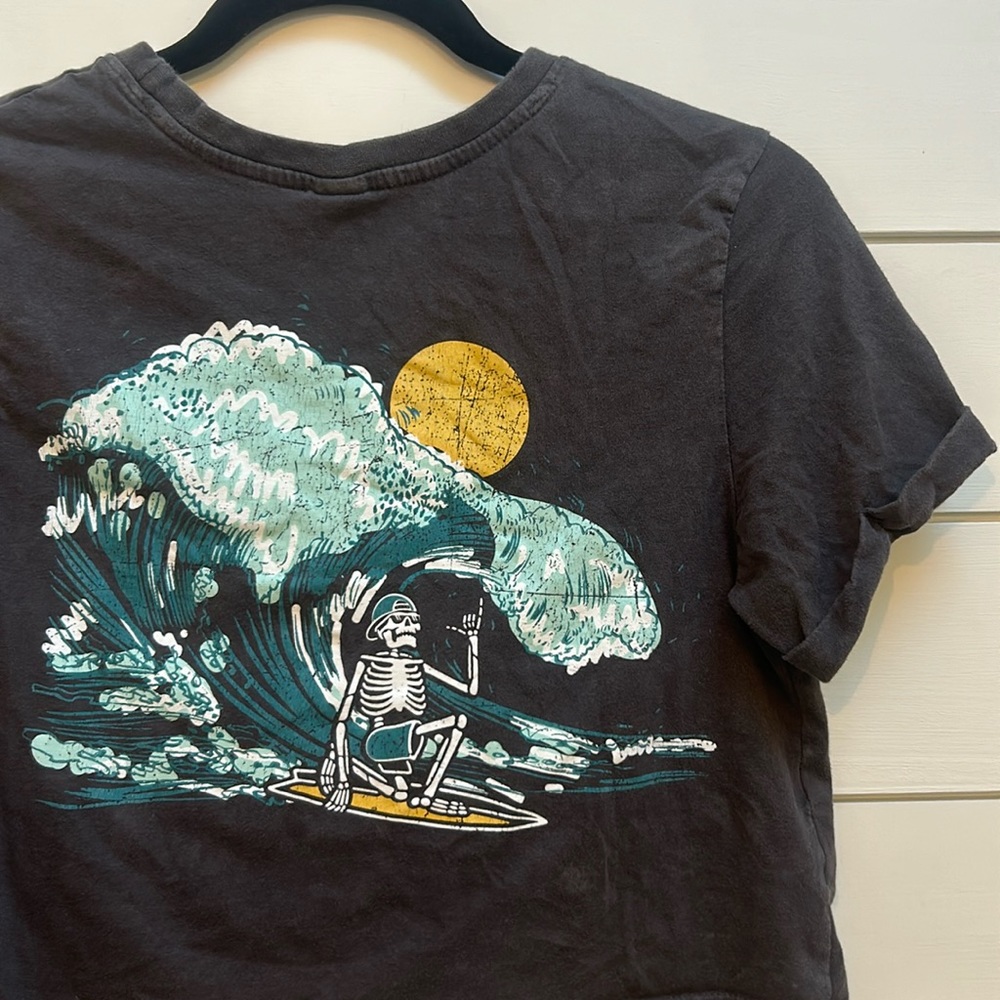 Vibe’N Crop Top Skeleton Shirt - Size XS